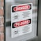 Signmission Pesticide Storage Hazardous Bilingual Danger Sign, Vinyl Decal, 7in W x 10in L, 2PK OS-2PACK-DS-D-710-VS-1526 - alternate 6